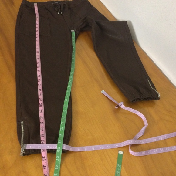 Hudson Utility Jogger Pant Size M Drawstring Pocket In Coated Chicory Coffee - Picture 13 of 14